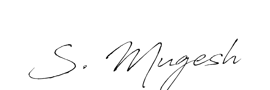 Antro_Vectra is a professional signature style that is perfect for those who want to add a touch of class to their signature. It is also a great choice for those who want to make their signature more unique. Get S. Mugesh name to fancy signature for free. S. Mugesh signature style 6 images and pictures png