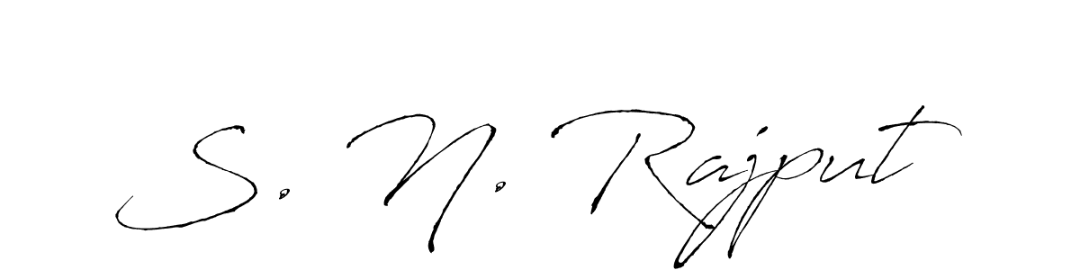 You should practise on your own different ways (Antro_Vectra) to write your name (S. N. Rajput) in signature. don't let someone else do it for you. S. N. Rajput signature style 6 images and pictures png