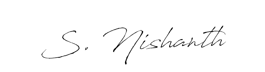 Check out images of Autograph of S. Nishanth name. Actor S. Nishanth Signature Style. Antro_Vectra is a professional sign style online. S. Nishanth signature style 6 images and pictures png