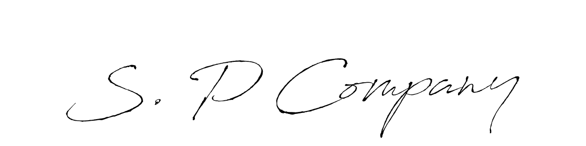 S. P Company stylish signature style. Best Handwritten Sign (Antro_Vectra) for my name. Handwritten Signature Collection Ideas for my name S. P Company. S. P Company signature style 6 images and pictures png