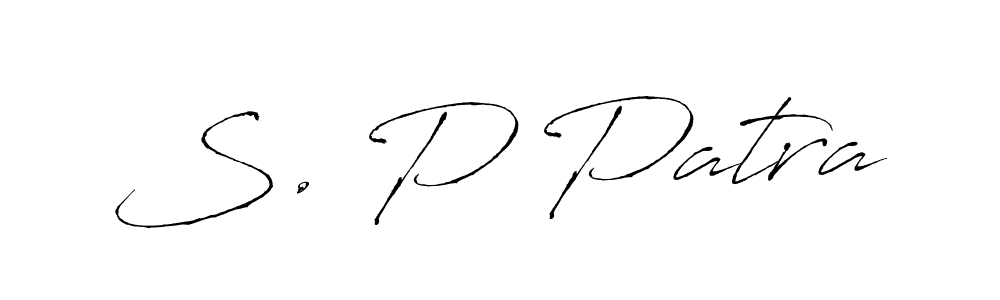 Design your own signature with our free online signature maker. With this signature software, you can create a handwritten (Antro_Vectra) signature for name S. P Patra. S. P Patra signature style 6 images and pictures png