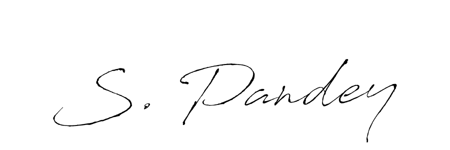 Use a signature maker to create a handwritten signature online. With this signature software, you can design (Antro_Vectra) your own signature for name S. Pandey. S. Pandey signature style 6 images and pictures png