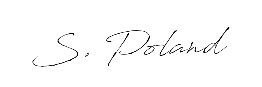 How to Draw S. Poland signature style? Antro_Vectra is a latest design signature styles for name S. Poland. S. Poland signature style 6 images and pictures png