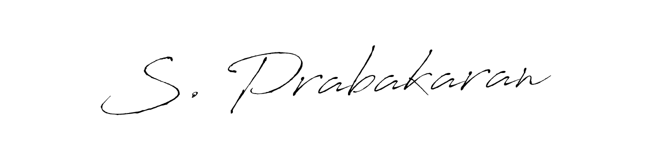 Design your own signature with our free online signature maker. With this signature software, you can create a handwritten (Antro_Vectra) signature for name S. Prabakaran. S. Prabakaran signature style 6 images and pictures png