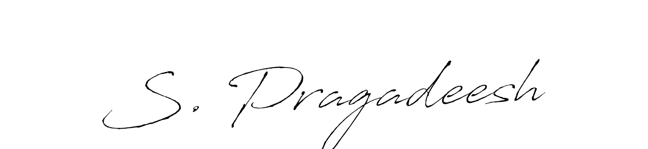 Create a beautiful signature design for name S. Pragadeesh. With this signature (Antro_Vectra) fonts, you can make a handwritten signature for free. S. Pragadeesh signature style 6 images and pictures png