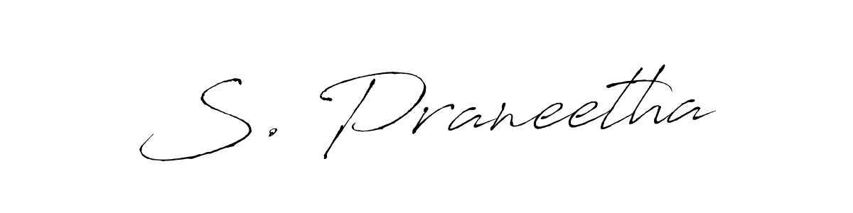 Make a beautiful signature design for name S. Praneetha. Use this online signature maker to create a handwritten signature for free. S. Praneetha signature style 6 images and pictures png