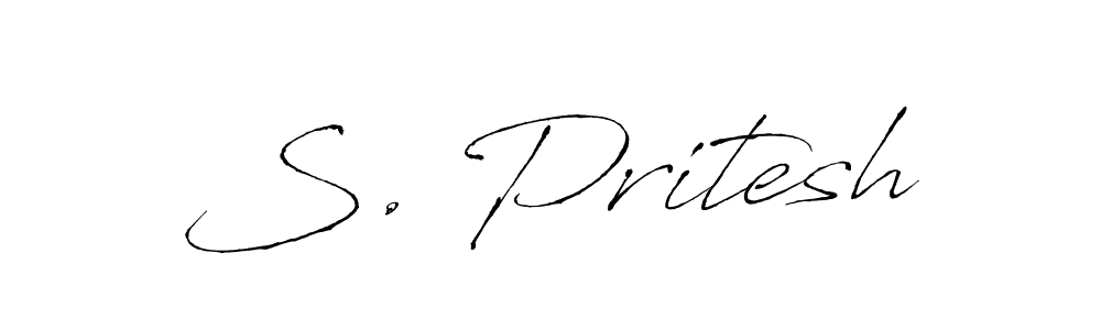 This is the best signature style for the S. Pritesh name. Also you like these signature font (Antro_Vectra). Mix name signature. S. Pritesh signature style 6 images and pictures png