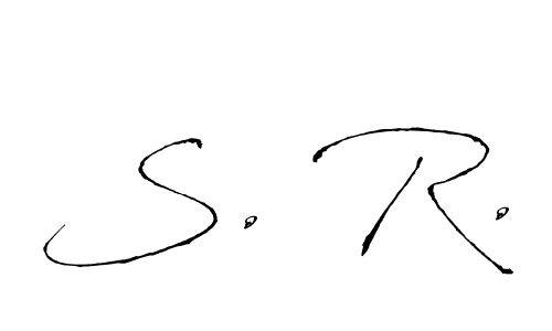 How to Draw S. R. signature style? Antro_Vectra is a latest design signature styles for name S. R.. S. R. signature style 6 images and pictures png