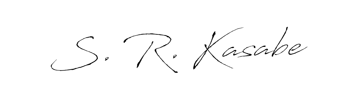Also we have S. R. Kasabe name is the best signature style. Create professional handwritten signature collection using Antro_Vectra autograph style. S. R. Kasabe signature style 6 images and pictures png