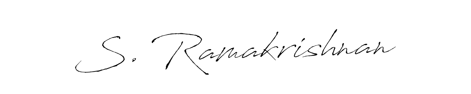 Also we have S. Ramakrishnan name is the best signature style. Create professional handwritten signature collection using Antro_Vectra autograph style. S. Ramakrishnan signature style 6 images and pictures png