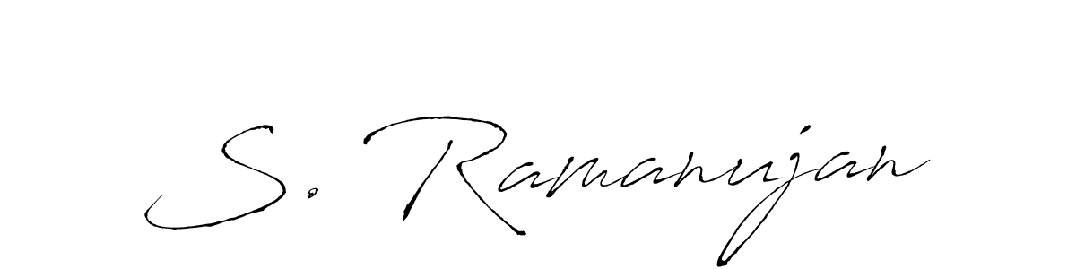 S. Ramanujan stylish signature style. Best Handwritten Sign (Antro_Vectra) for my name. Handwritten Signature Collection Ideas for my name S. Ramanujan. S. Ramanujan signature style 6 images and pictures png