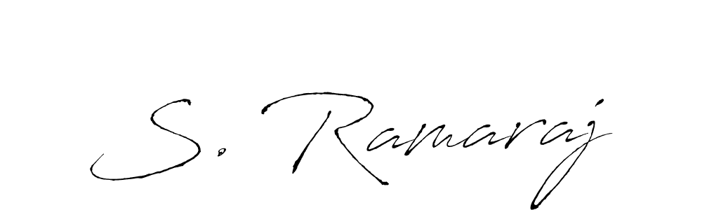 Also You can easily find your signature by using the search form. We will create S. Ramaraj name handwritten signature images for you free of cost using Antro_Vectra sign style. S. Ramaraj signature style 6 images and pictures png