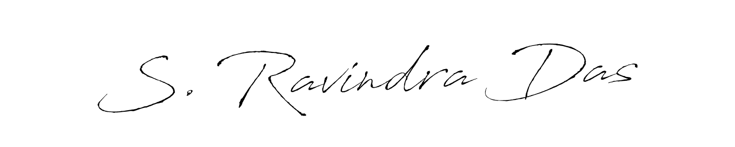 How to make S. Ravindra Das name signature. Use Antro_Vectra style for creating short signs online. This is the latest handwritten sign. S. Ravindra Das signature style 6 images and pictures png