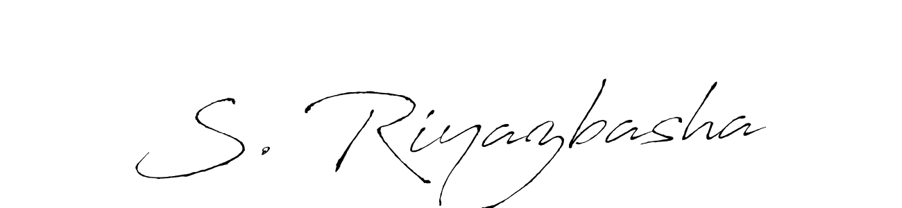 if you are searching for the best signature style for your name S. Riyazbasha. so please give up your signature search. here we have designed multiple signature styles  using Antro_Vectra. S. Riyazbasha signature style 6 images and pictures png