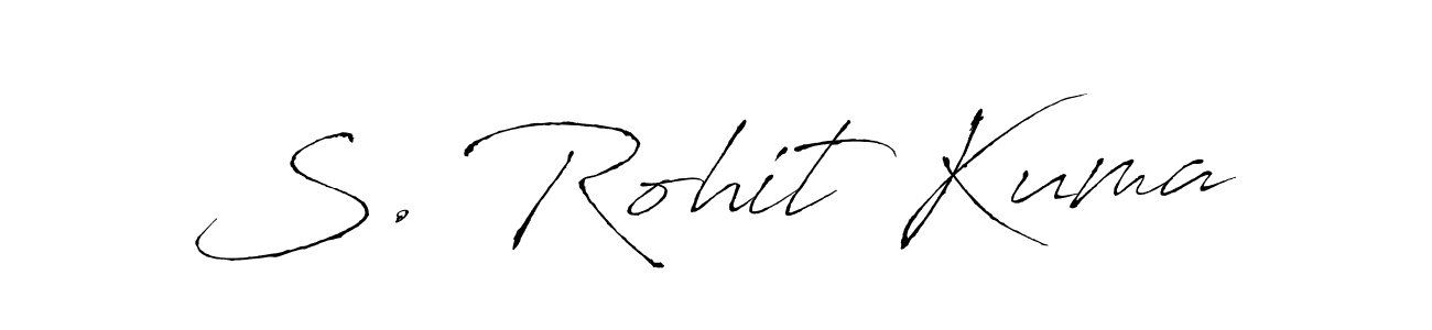 Create a beautiful signature design for name S. Rohit Kuma. With this signature (Antro_Vectra) fonts, you can make a handwritten signature for free. S. Rohit Kuma signature style 6 images and pictures png