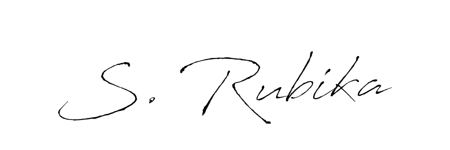 You should practise on your own different ways (Antro_Vectra) to write your name (S. Rubika) in signature. don't let someone else do it for you. S. Rubika signature style 6 images and pictures png