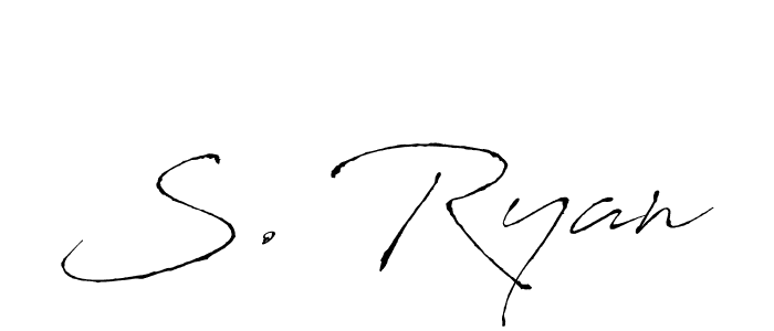 S. Ryan stylish signature style. Best Handwritten Sign (Antro_Vectra) for my name. Handwritten Signature Collection Ideas for my name S. Ryan. S. Ryan signature style 6 images and pictures png
