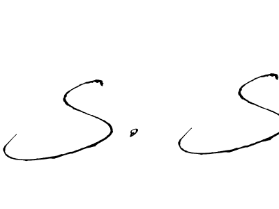 Similarly Antro_Vectra is the best handwritten signature design. Signature creator online .You can use it as an online autograph creator for name S. S. S. S signature style 6 images and pictures png