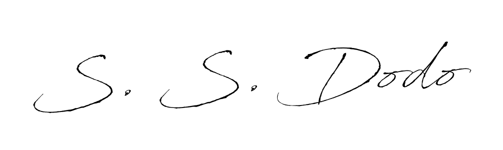 Also we have S. S. Dodo name is the best signature style. Create professional handwritten signature collection using Antro_Vectra autograph style. S. S. Dodo signature style 6 images and pictures png