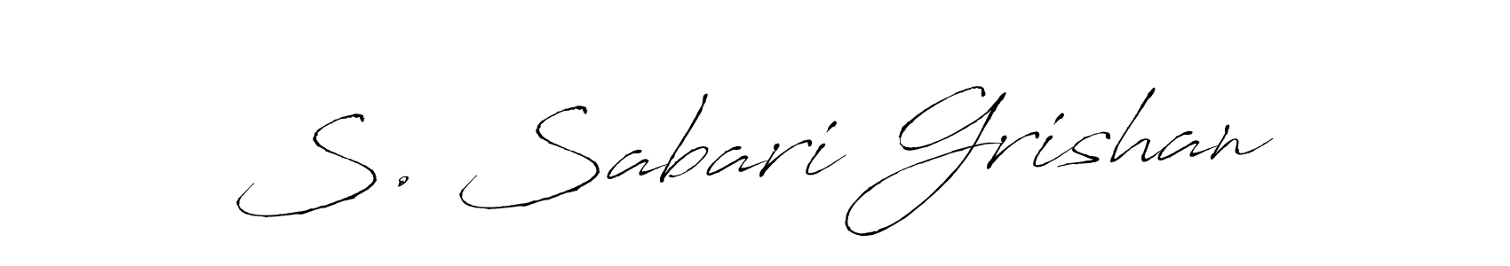 Make a beautiful signature design for name S. Sabari Grishan. Use this online signature maker to create a handwritten signature for free. S. Sabari Grishan signature style 6 images and pictures png