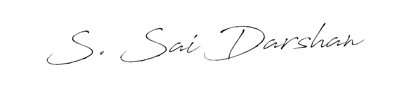 This is the best signature style for the S. Sai Darshan name. Also you like these signature font (Antro_Vectra). Mix name signature. S. Sai Darshan signature style 6 images and pictures png