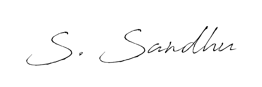 Use a signature maker to create a handwritten signature online. With this signature software, you can design (Antro_Vectra) your own signature for name S. Sandhu. S. Sandhu signature style 6 images and pictures png