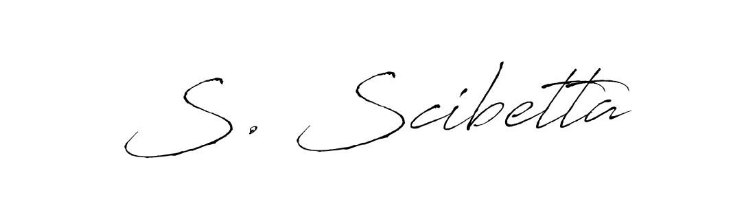 How to make S. Scibetta signature? Antro_Vectra is a professional autograph style. Create handwritten signature for S. Scibetta name. S. Scibetta signature style 6 images and pictures png