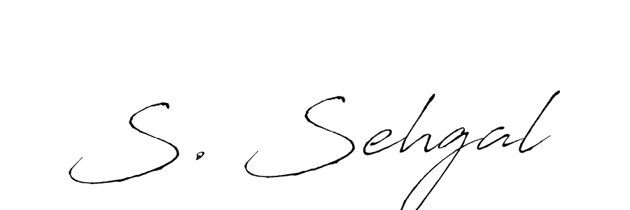 How to make S. Sehgal name signature. Use Antro_Vectra style for creating short signs online. This is the latest handwritten sign. S. Sehgal signature style 6 images and pictures png