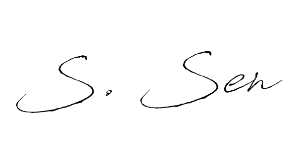 Make a beautiful signature design for name S. Sen. Use this online signature maker to create a handwritten signature for free. S. Sen signature style 6 images and pictures png
