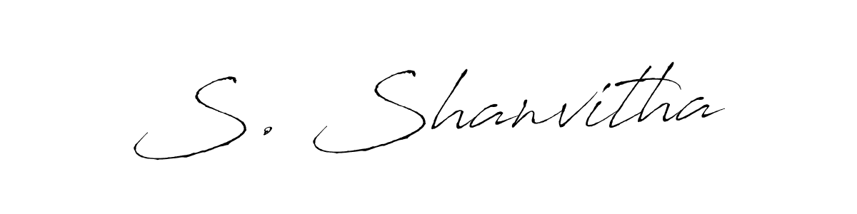 S. Shanvitha stylish signature style. Best Handwritten Sign (Antro_Vectra) for my name. Handwritten Signature Collection Ideas for my name S. Shanvitha. S. Shanvitha signature style 6 images and pictures png