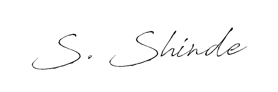 How to make S. Shinde signature? Antro_Vectra is a professional autograph style. Create handwritten signature for S. Shinde name. S. Shinde signature style 6 images and pictures png