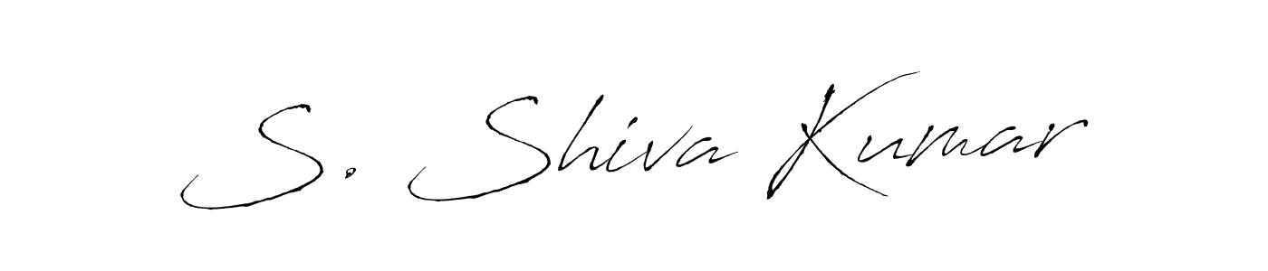 Make a beautiful signature design for name S. Shiva Kumar. With this signature (Antro_Vectra) style, you can create a handwritten signature for free. S. Shiva Kumar signature style 6 images and pictures png