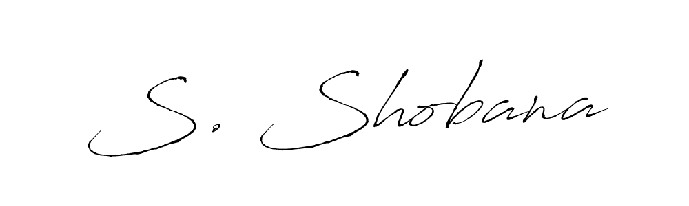 This is the best signature style for the S. Shobana name. Also you like these signature font (Antro_Vectra). Mix name signature. S. Shobana signature style 6 images and pictures png