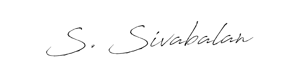 This is the best signature style for the S. Sivabalan name. Also you like these signature font (Antro_Vectra). Mix name signature. S. Sivabalan signature style 6 images and pictures png