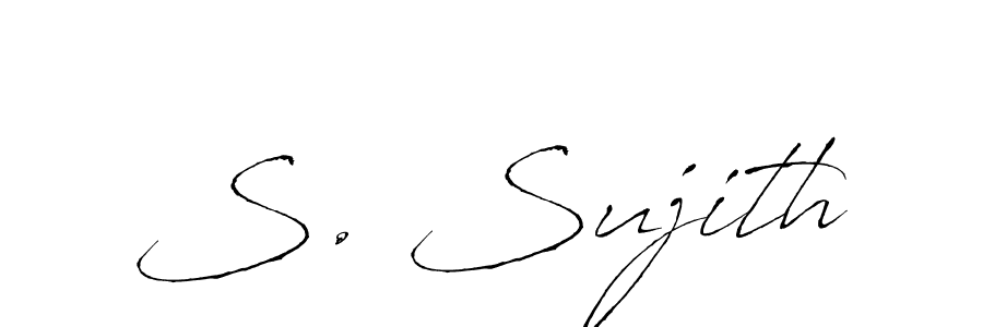 Similarly Antro_Vectra is the best handwritten signature design. Signature creator online .You can use it as an online autograph creator for name S. Sujith. S. Sujith signature style 6 images and pictures png