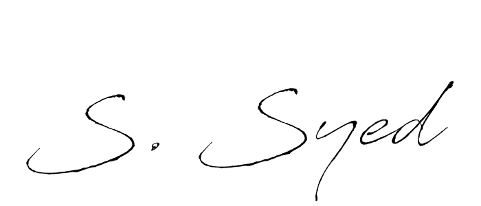 Also we have S. Syed name is the best signature style. Create professional handwritten signature collection using Antro_Vectra autograph style. S. Syed signature style 6 images and pictures png