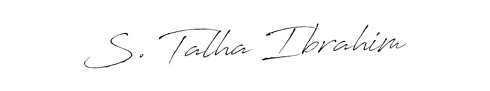 You should practise on your own different ways (Antro_Vectra) to write your name (S. Talha Ibrahim) in signature. don't let someone else do it for you. S. Talha Ibrahim signature style 6 images and pictures png