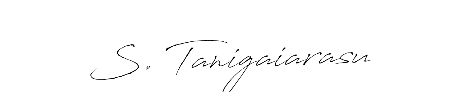 How to make S. Tanigaiarasu signature? Antro_Vectra is a professional autograph style. Create handwritten signature for S. Tanigaiarasu name. S. Tanigaiarasu signature style 6 images and pictures png