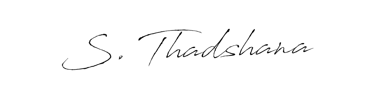 Make a short S. Thadshana signature style. Manage your documents anywhere anytime using Antro_Vectra. Create and add eSignatures, submit forms, share and send files easily. S. Thadshana signature style 6 images and pictures png