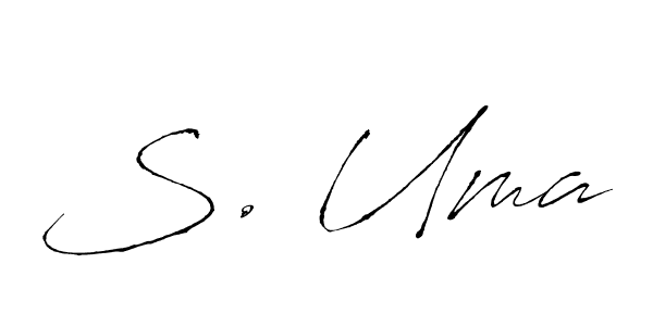Once you've used our free online signature maker to create your best signature Antro_Vectra style, it's time to enjoy all of the benefits that S. Uma name signing documents. S. Uma signature style 6 images and pictures png