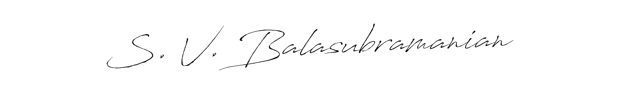 It looks lik you need a new signature style for name S. V. Balasubramanian. Design unique handwritten (Antro_Vectra) signature with our free signature maker in just a few clicks. S. V. Balasubramanian signature style 6 images and pictures png