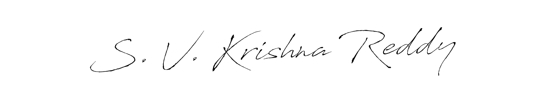 Similarly Antro_Vectra is the best handwritten signature design. Signature creator online .You can use it as an online autograph creator for name S. V. Krishna Reddy. S. V. Krishna Reddy signature style 6 images and pictures png