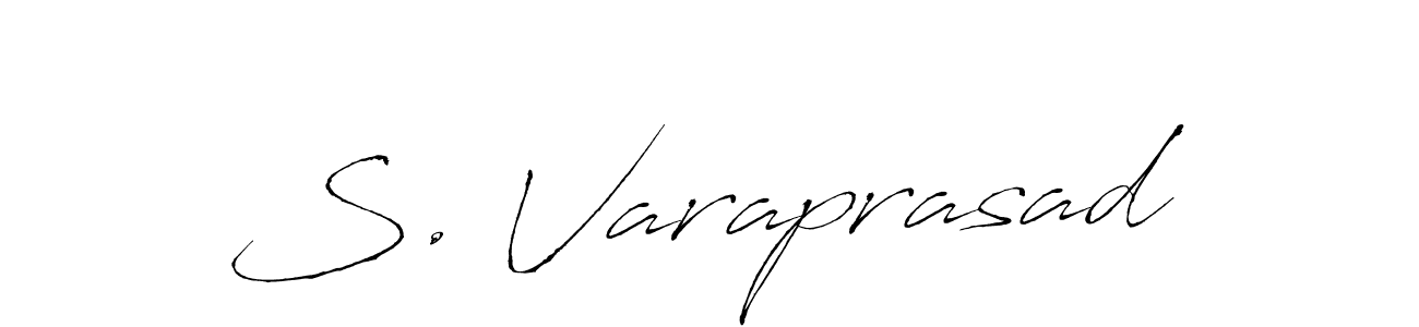 Antro_Vectra is a professional signature style that is perfect for those who want to add a touch of class to their signature. It is also a great choice for those who want to make their signature more unique. Get S. Varaprasad name to fancy signature for free. S. Varaprasad signature style 6 images and pictures png