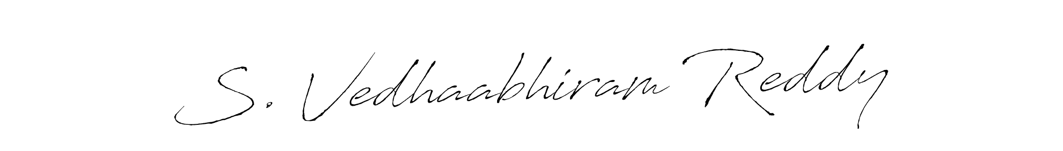 It looks lik you need a new signature style for name S. Vedhaabhiram Reddy. Design unique handwritten (Antro_Vectra) signature with our free signature maker in just a few clicks. S. Vedhaabhiram Reddy signature style 6 images and pictures png