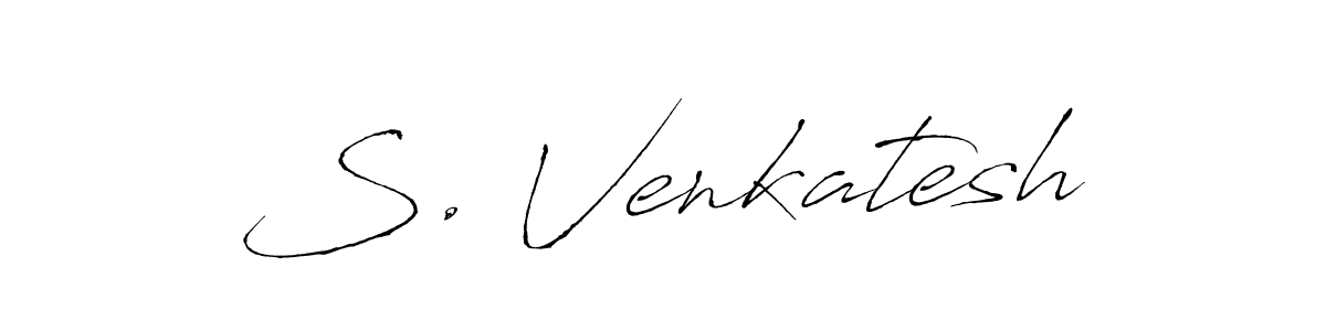Antro_Vectra is a professional signature style that is perfect for those who want to add a touch of class to their signature. It is also a great choice for those who want to make their signature more unique. Get S. Venkatesh name to fancy signature for free. S. Venkatesh signature style 6 images and pictures png