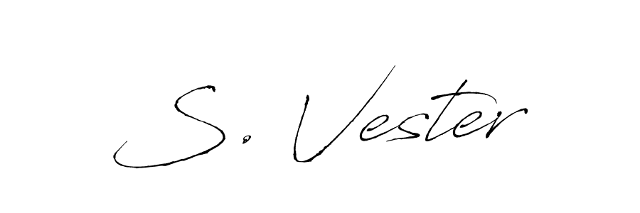 Make a short S. Vester signature style. Manage your documents anywhere anytime using Antro_Vectra. Create and add eSignatures, submit forms, share and send files easily. S. Vester signature style 6 images and pictures png