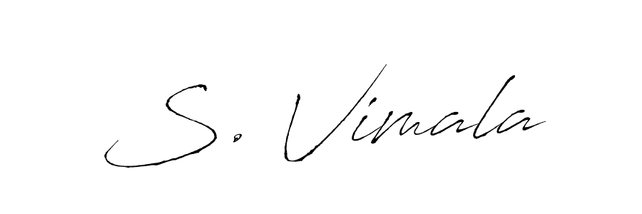 Use a signature maker to create a handwritten signature online. With this signature software, you can design (Antro_Vectra) your own signature for name S. Vimala. S. Vimala signature style 6 images and pictures png