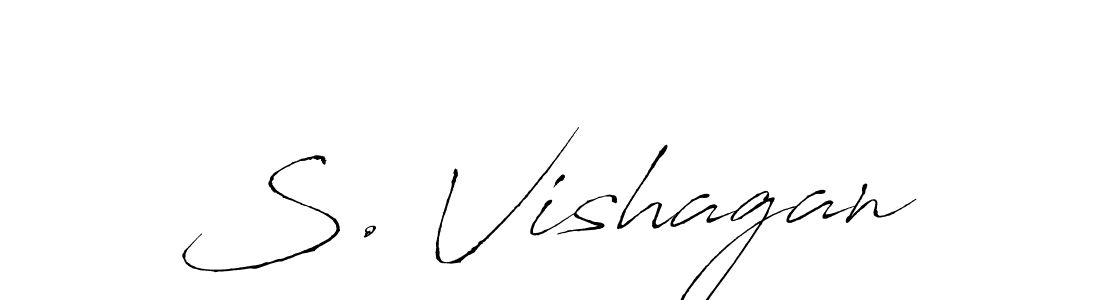 Also we have S. Vishagan name is the best signature style. Create professional handwritten signature collection using Antro_Vectra autograph style. S. Vishagan signature style 6 images and pictures png