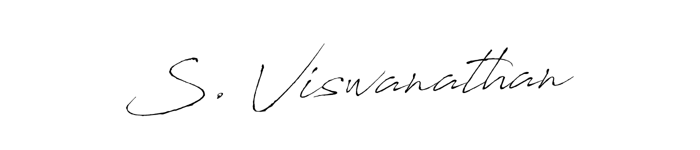 The best way (Antro_Vectra) to make a short signature is to pick only two or three words in your name. The name S. Viswanathan include a total of six letters. For converting this name. S. Viswanathan signature style 6 images and pictures png