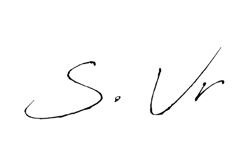 This is the best signature style for the S. Vr name. Also you like these signature font (Antro_Vectra). Mix name signature. S. Vr signature style 6 images and pictures png
